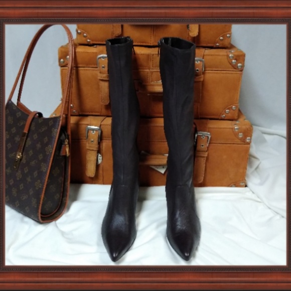 Colin Stuart Shoes - Colin Stuart Brown Heeled Boots